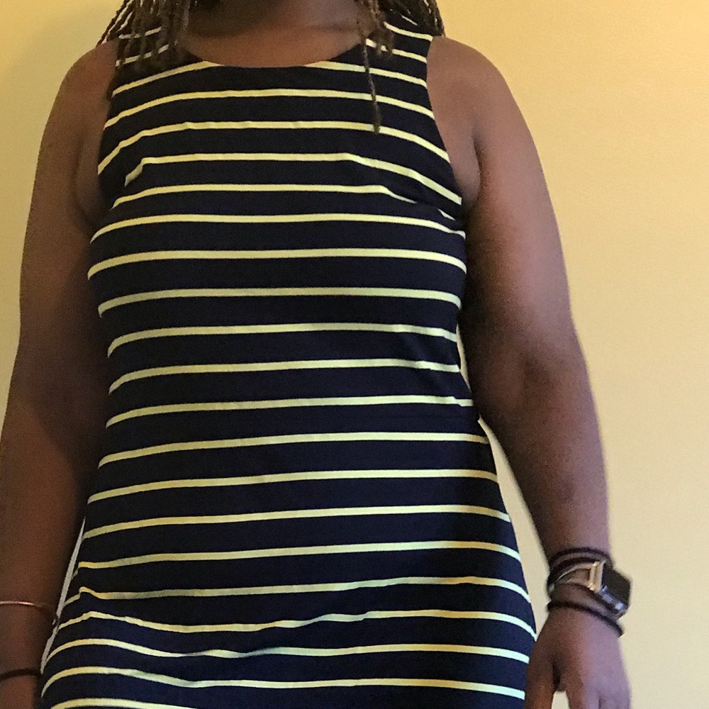 Ann Taylor Plus size casual striped tank dress - Picture 4 of 6